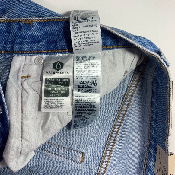 Levi’s 501 Original High Rise Straight Leg Distressed Light Wash Size 27 X 30 - Picture 7 of 9